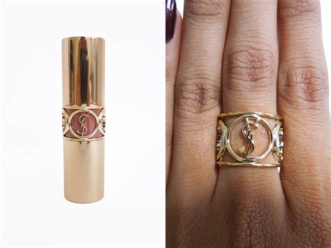 yves saint laurent ring ebay|ysl lipstick emblem ring.